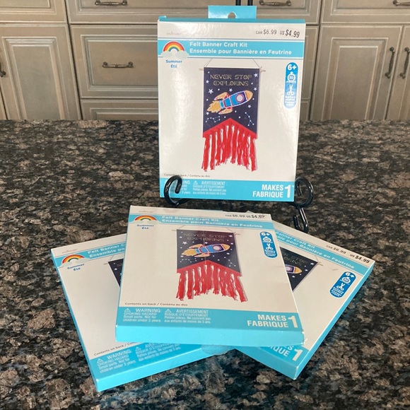 CREATOLOGY Office Creatology Felt Banner Craft Kit Lot Of 4 Nwt